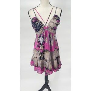 BCBG Max Azria A-Line Dress Women's Size Small Colorful Mini Dress